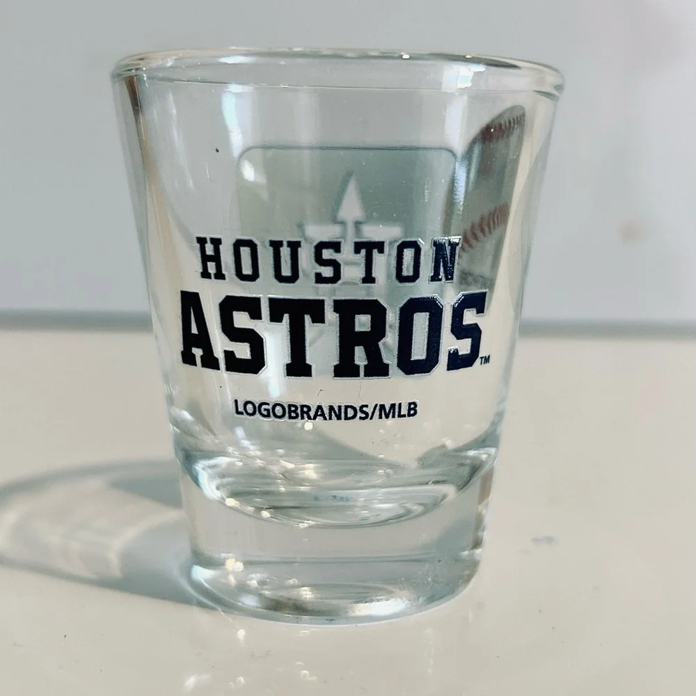 NEW Houston Astros MLB Baseball shot glass